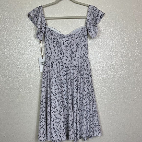 LEITH Nordstrom Black & White Strappy Twirl Dress Women's size XS NWT's - Picture 3 of 9